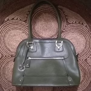 London Fog Olive Green Shoulder Bag